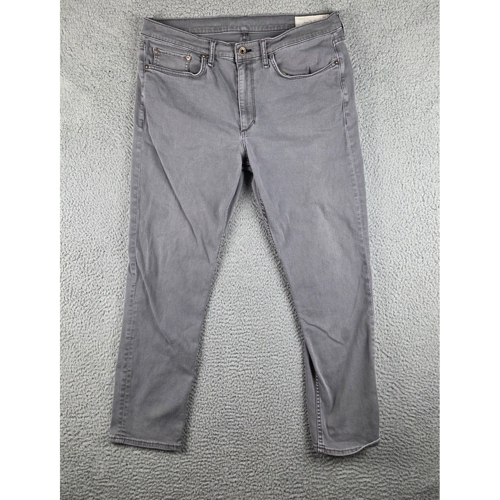 Rag & Bone Jeans Men 36x30 (35x29) Gray Standard Issue Fit 2 Slim Stretch